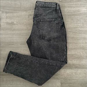 Old navy high rise og slim 6p grey/black denim jeans